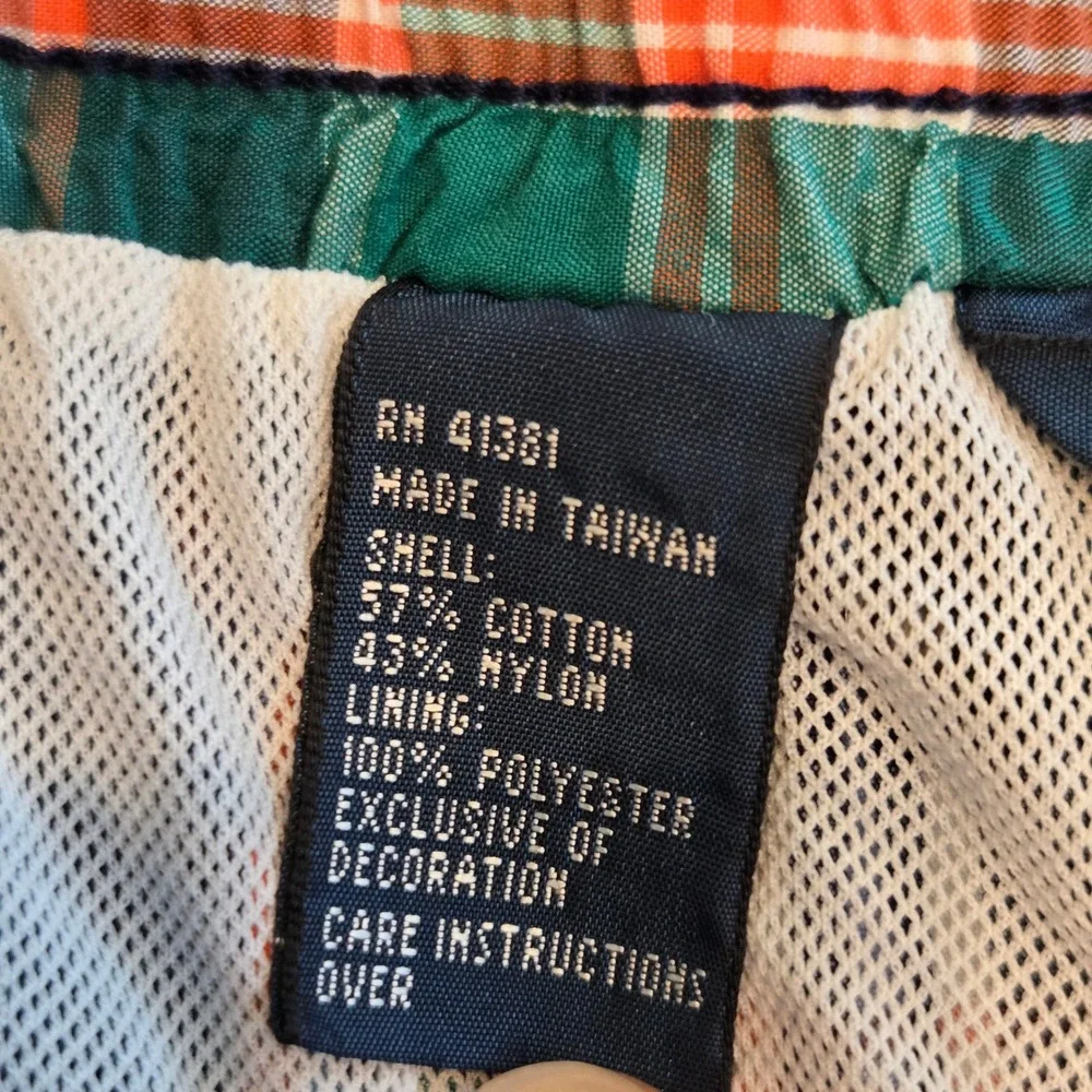 Polo Ralph Lauren Swim Trunks Mens XL Colorful Plaid Drawstring Mesh Lined NEW